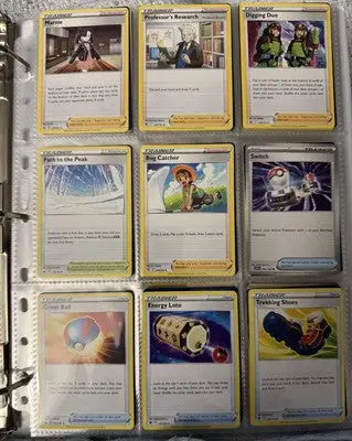Pokemon card binder collection with 257 trading cards for avid collectors