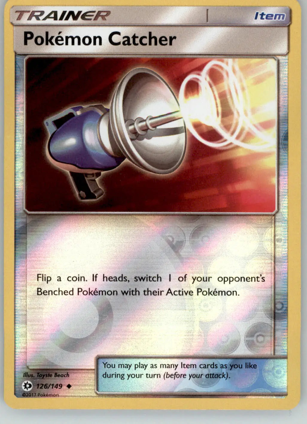 Pokemon Catcher - SM Base Set - 126/149 - Reverse Holo LP Pokemon - Pokémon Card Single