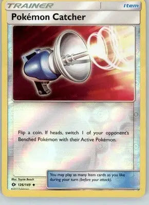 Pokemon Catcher - SM Base Set - 126/149 - Reverse Holo LP - Pokémon Card Single