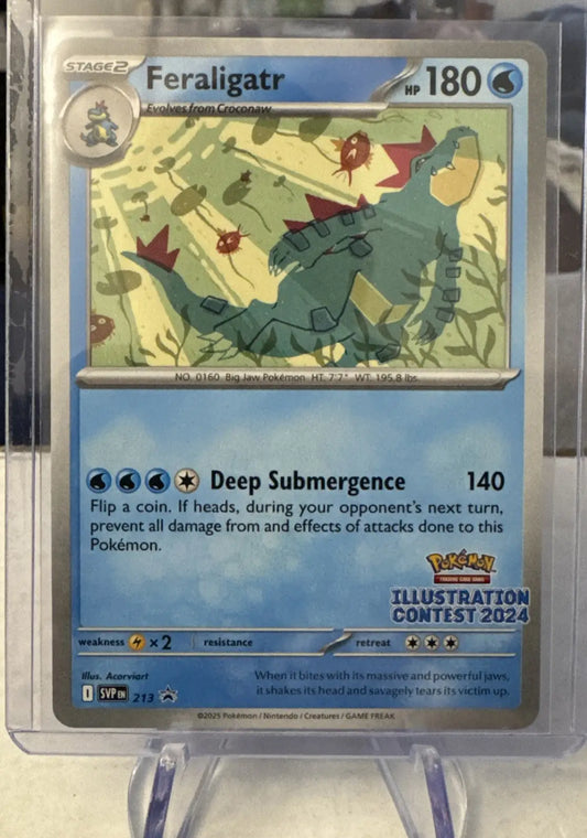 Pokemon Day 2025 Promos Feraligatr Illustration Contest 2024 Promo #213 Fresh - TCG Card Single