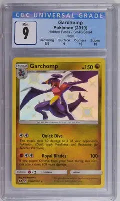 Graded Garchomp Pokémon card SV40 SV94 English CGC 9 Hidden Fates 2019
