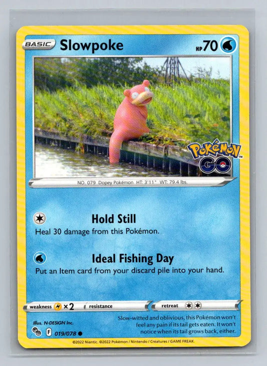 Pokemon GO #019/078 Slowpoke - Pokémon Card Single