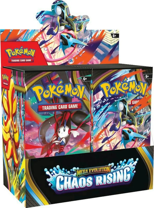 Pokemon Mega Evolution: Chaos Rising Booster Box | Columbia Sports Cards - Sports Card Hobby Boxes
