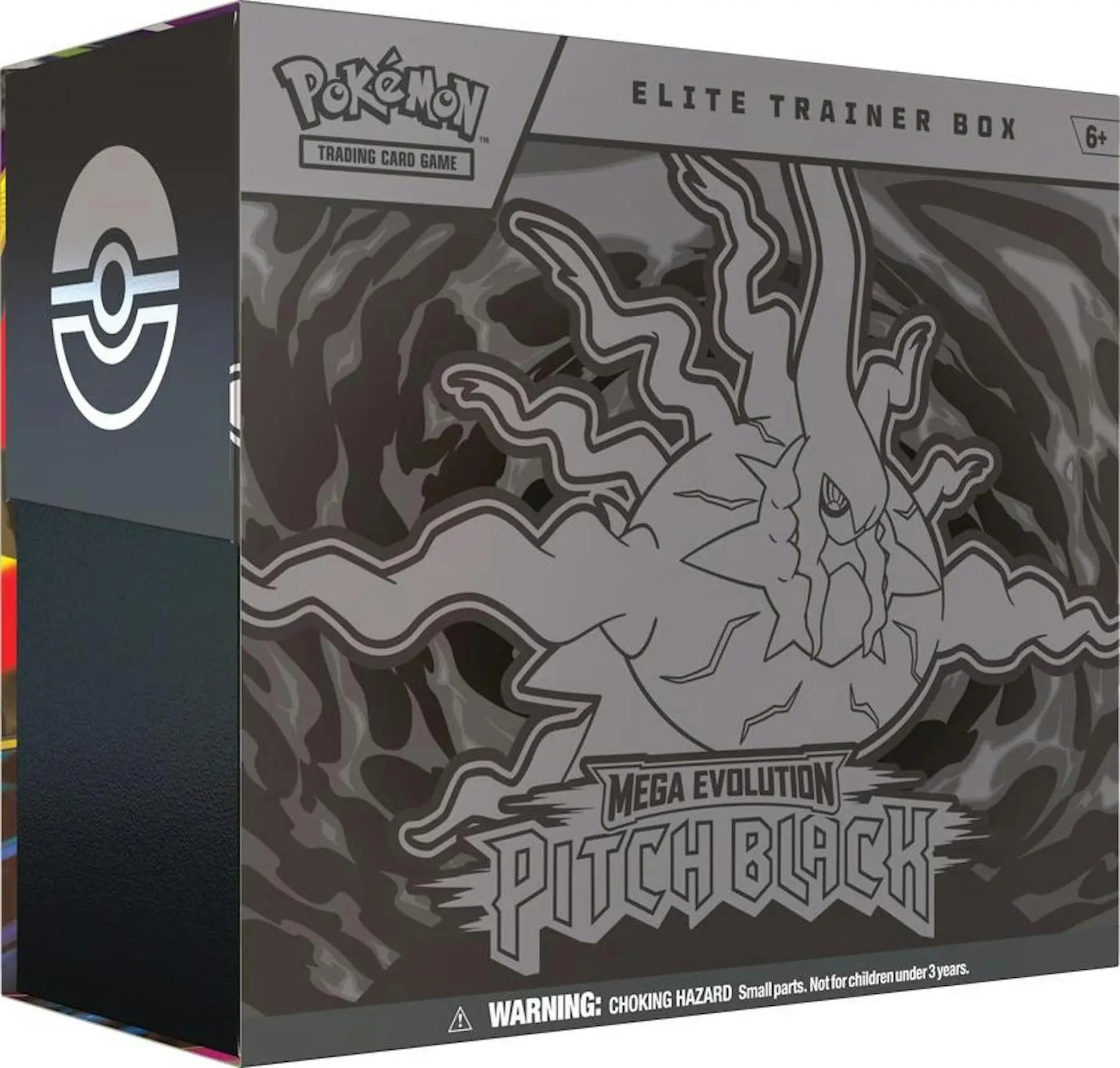 Pokemon: Mega Evolution Pitch Black Elite Trainer Box | Columbia Sports Cards - Pokémon Card Box