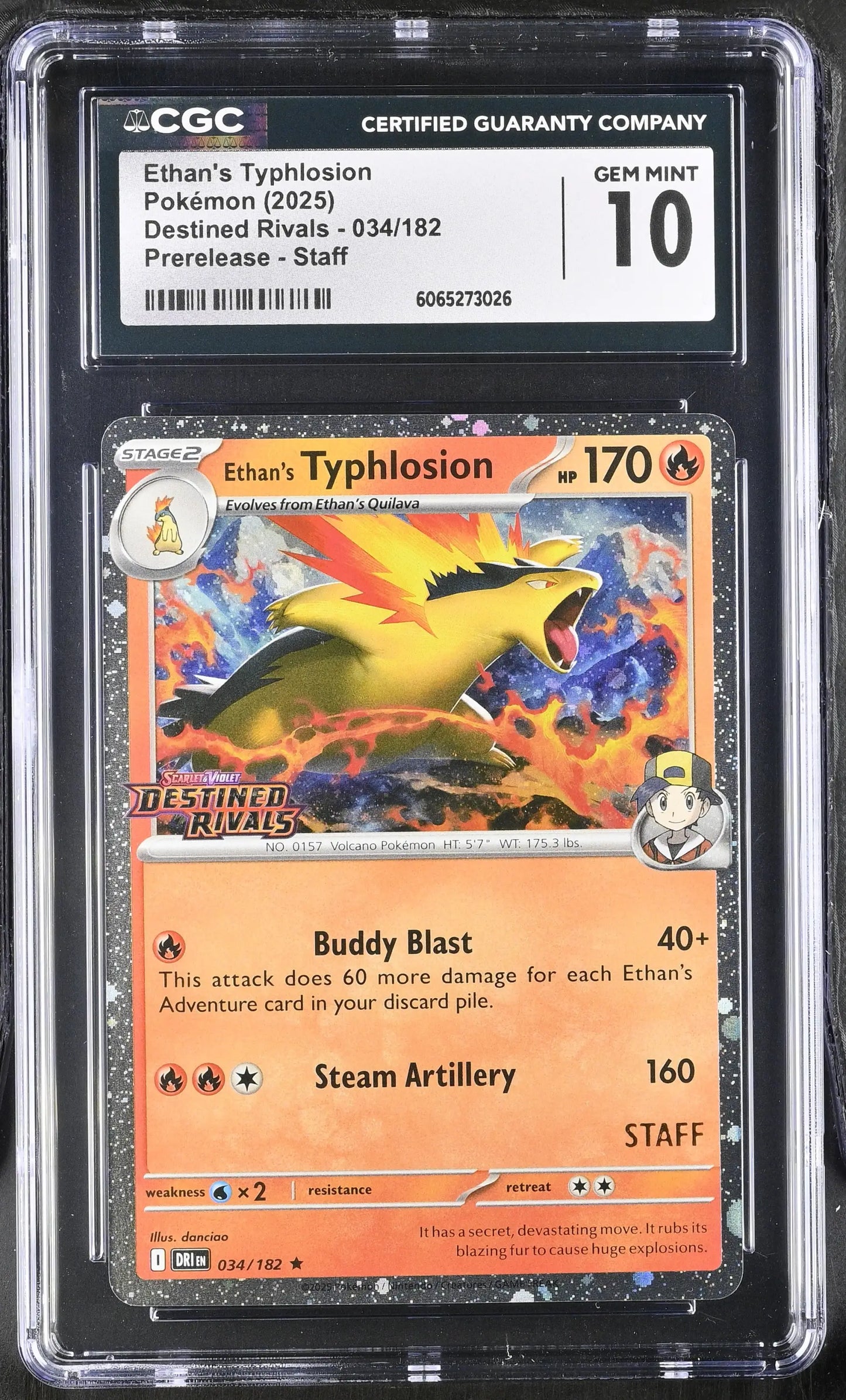 Pokemon [S&V: Destined Rivals] Prerelease Staff Set of 4 CGC 10 Gem Mint - Pokémon Card Single
