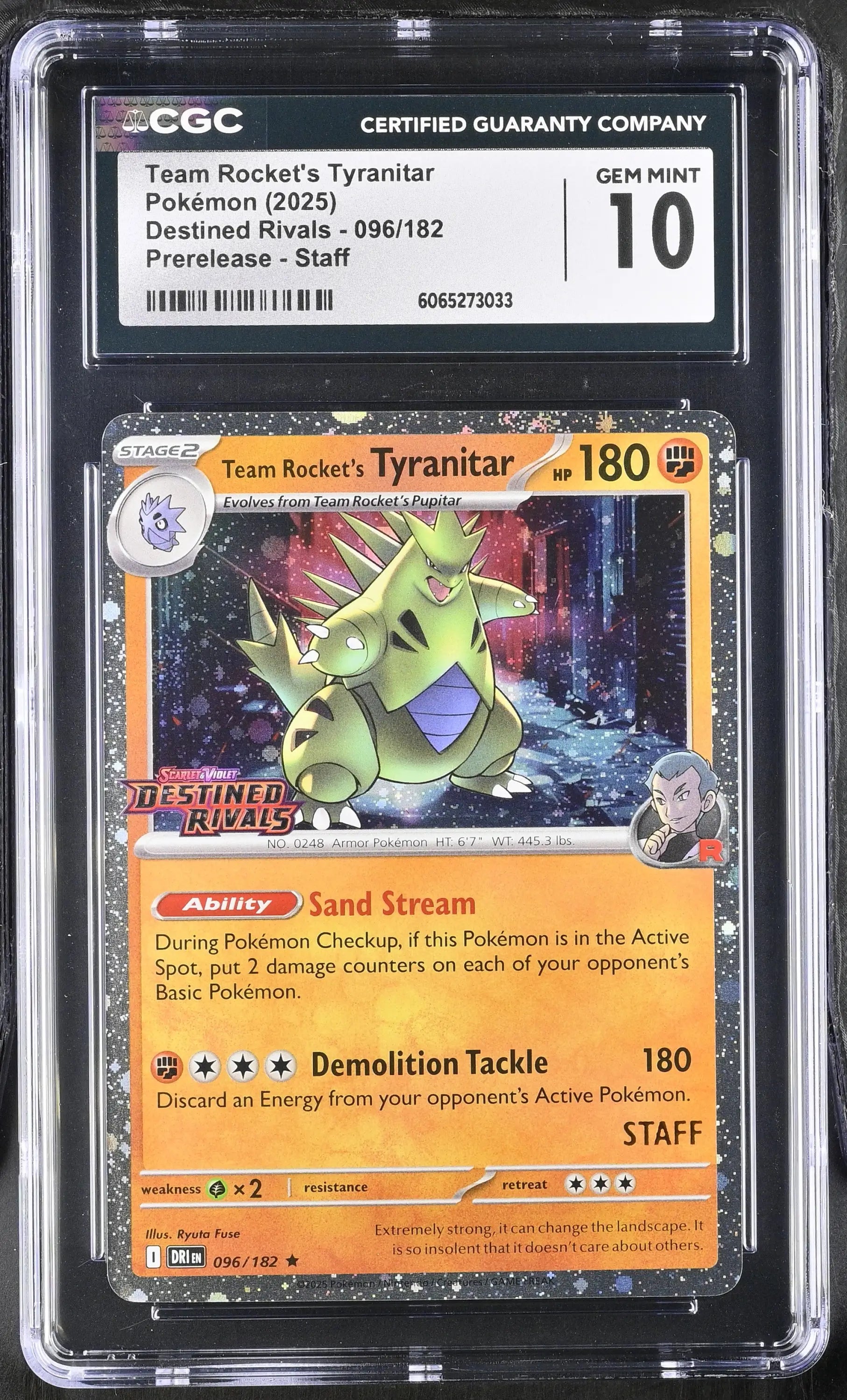 Pokemon [S&V: Destined Rivals] Prerelease Staff Set of 4 CGC 10 Gem Mint - Pokémon Card Single