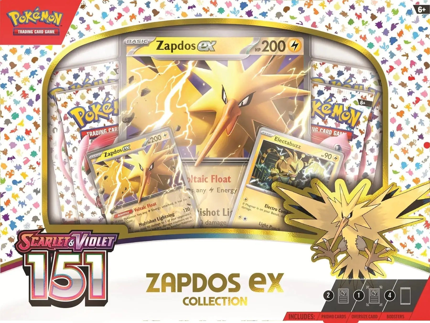 Pokemon Scarlet & Violet: 151 Zapdos Ex Collection Box | Columbia Sports Card - Trading Card Boxes