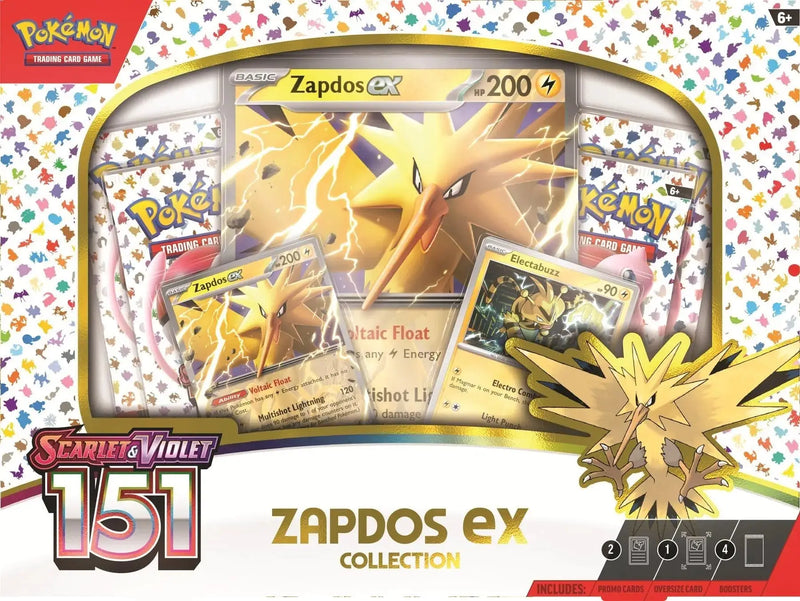 Pokemon Scarlet & Violet: 151 Zapdos Ex Collection Box | Columbia Sports Card - Trading Card Boxes