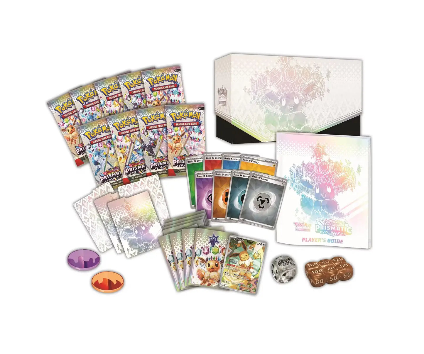 Pokemon Scarlet & Violet: Prismatic Evolutions Elite Trainer Box - SEALED CASE - Sport Card Hobby Boxes