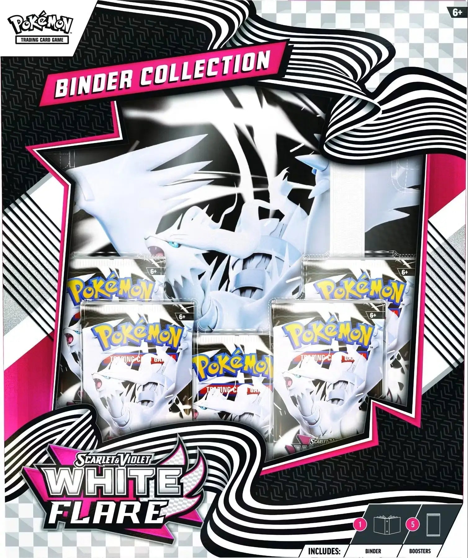 Pokémon Scarlet & Violet: White Flare Binder Collection Box | Columbia Sports Cards & More - Pokémon Card Box