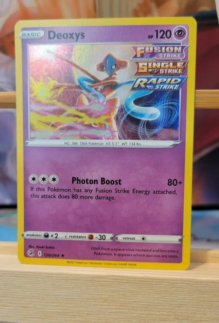 Deoxys Pokémon TCG card 120/264 for collectors and fans of Pokemon Trading Card Game