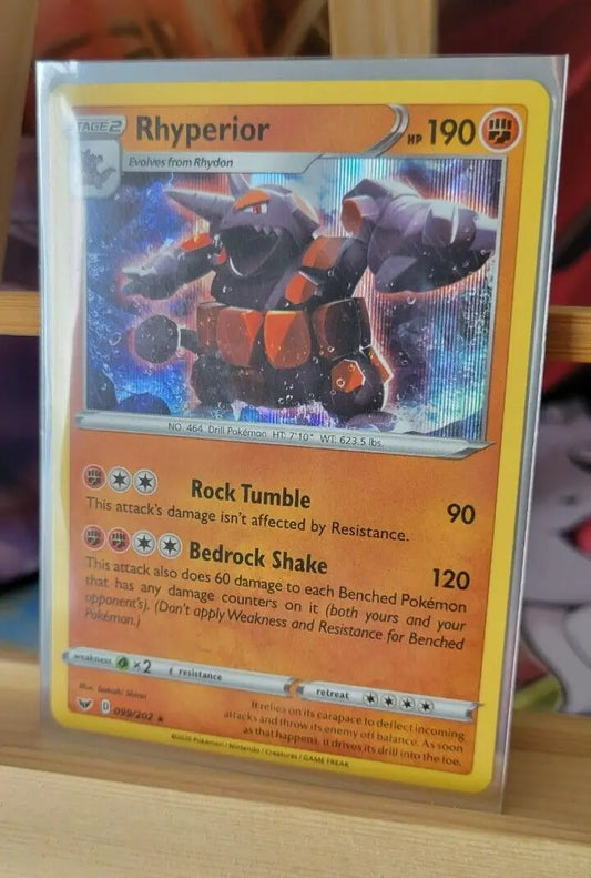 Rhyperior Pokémon TCG card 99/202 for trading card collectors and enthusiasts