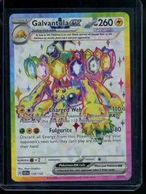 Pokemon TCG Galvantula #159/142 Sv07: Stellar Crown - Pokémon Card Single