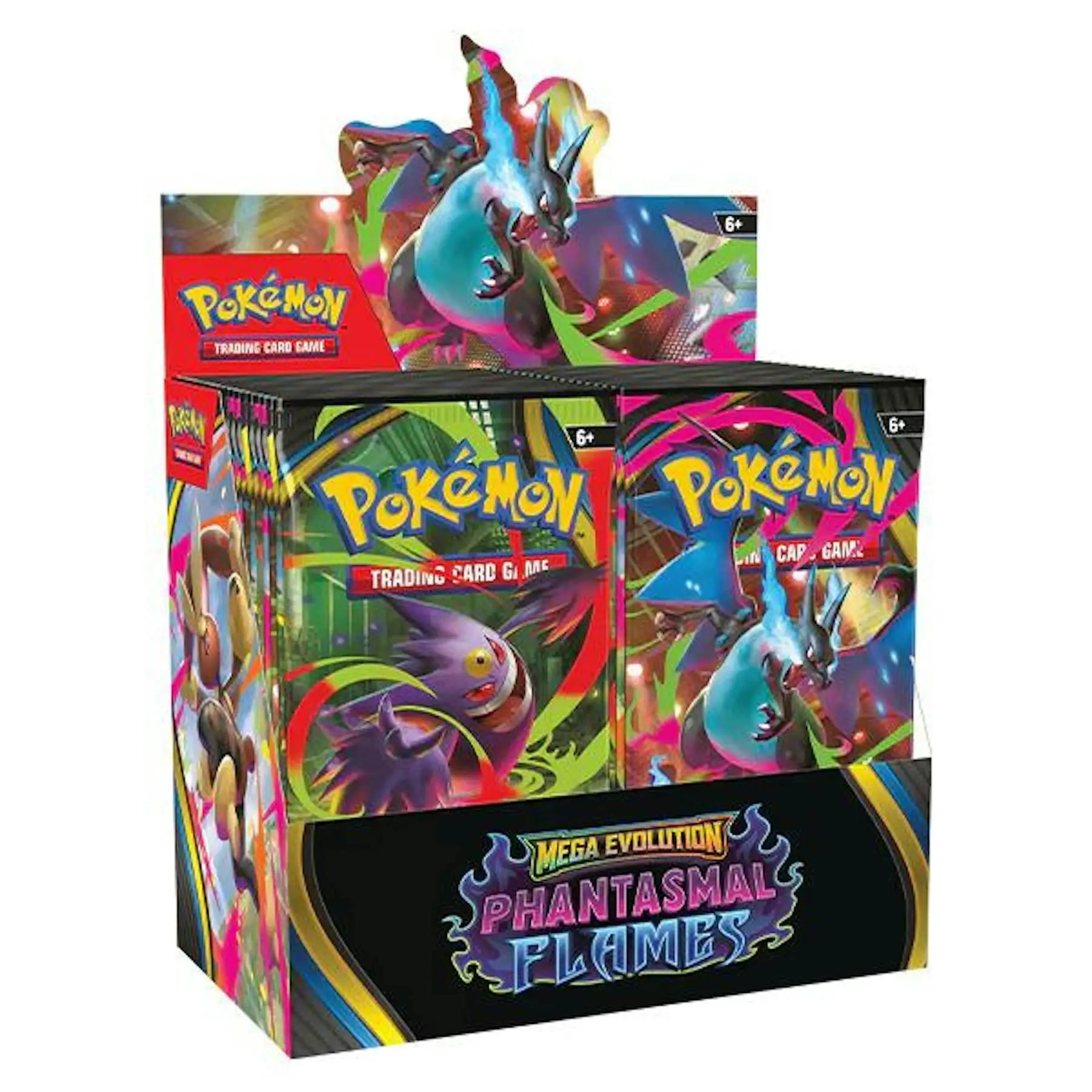 Pokémon TCG: Mega Evolution – Phantasmal Flames Booster Box (Presell) - Sports Card Hobby Boxes