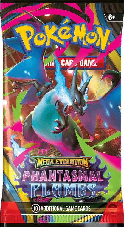 Pokémon TCG: Mega Evolution – Phantasmal Flames Booster Box (Presell) - Sports Card Hobby Boxes