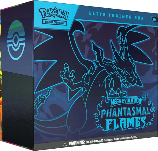 Pokémon TCG: Mega Evolution – Phantasmal Flames Elite Trainer Box (Presell) - Sports Card Hobby Boxes