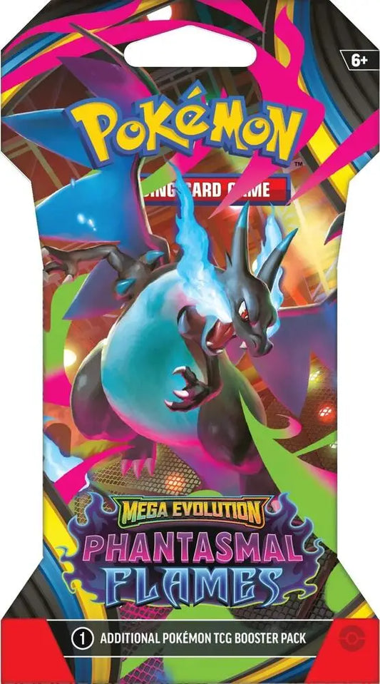 Pokémon TCG: Mega Evolution - Phantasmal Flames Sleeved Booster Pack | Columbia Sports Cards - Sports Card Hobby Boxes
