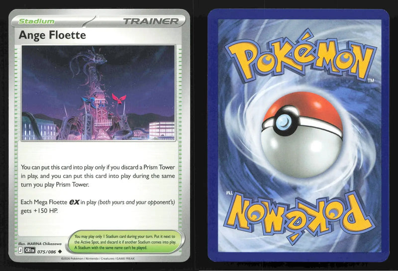 Pokémon TCG Mega Evolutions: Chaos Rising Ange Floette 075/086 Uncommon NM