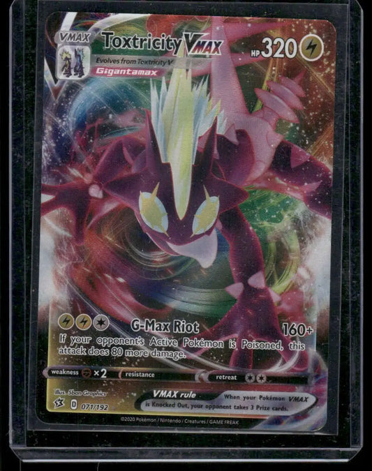 Pokemon Toxtricity VMAX #71/192 FA 2020 Rebel Clash - Pokémon Card Single