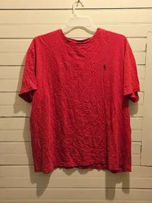 Polo Ralph Lauren Shirt Men’s XL Red Short Sleeve Crewneck Embroidered Pony Tee - Apparel