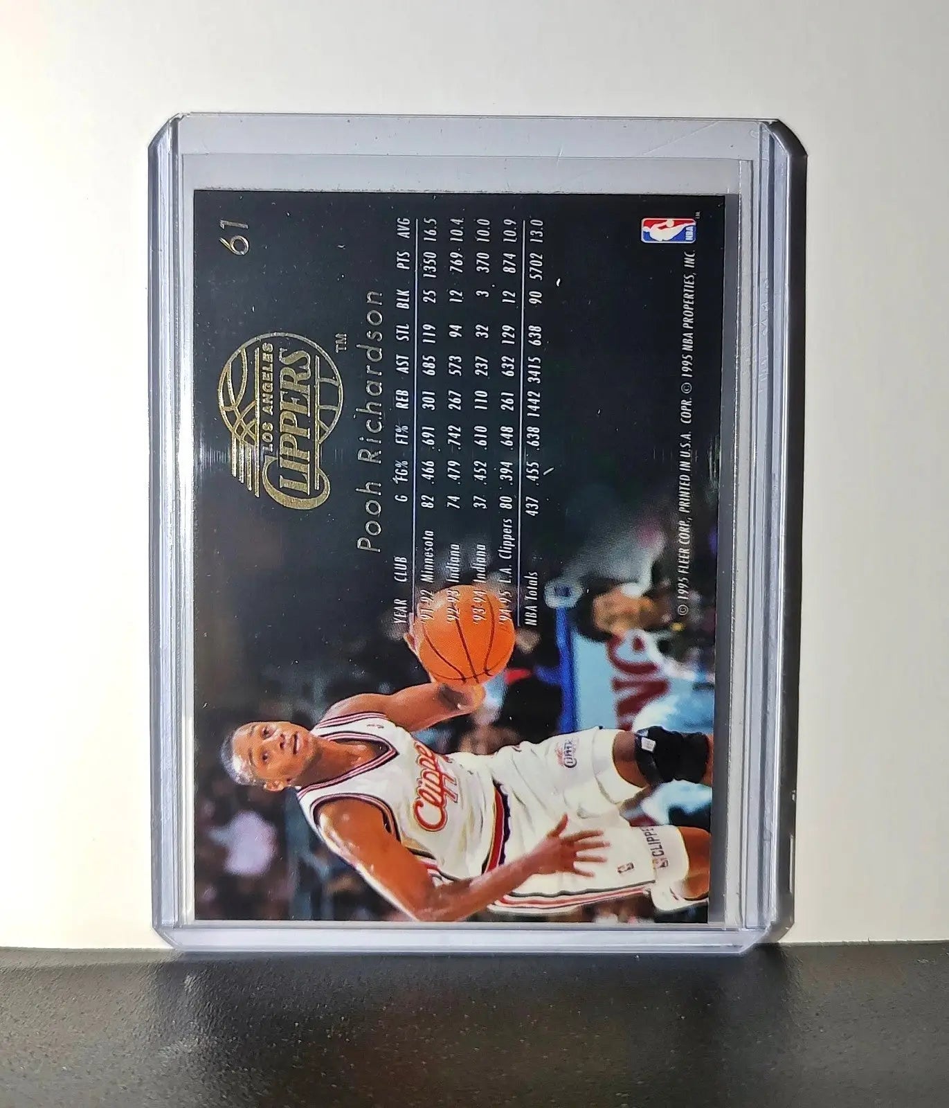 Pooh Richardson 1995-96 Flair NBA #61 Card Los Angeles Clippers