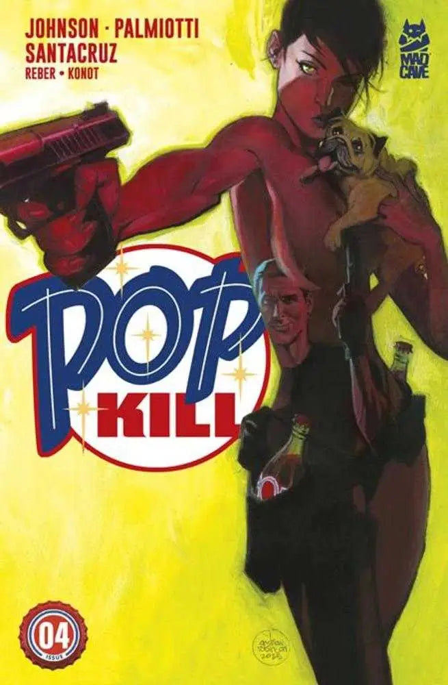 Comic book cover B Andrew Robinson variant for Pop Kill #4 displaying vibrant art
