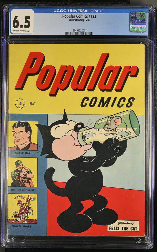 Popular Comics #123 (1946) Graded CGC 6.5 Fine+ - Comic Book