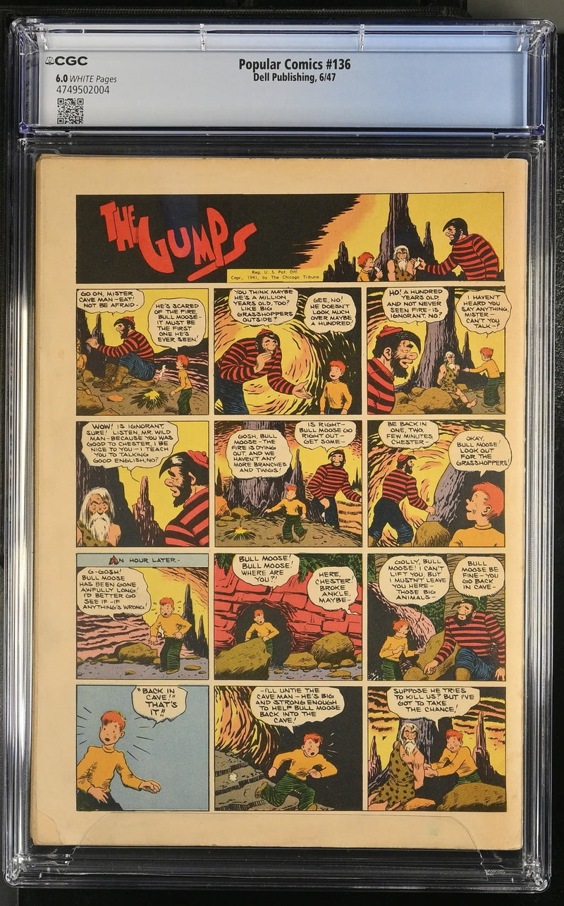 Popular Comics #136 (1947) Graded CGC 6.0 Fine - Back Issues