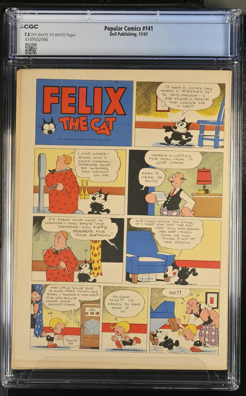 Popular Comics #141 (1947) Graded CGC 7.5 VF- - Back Issues