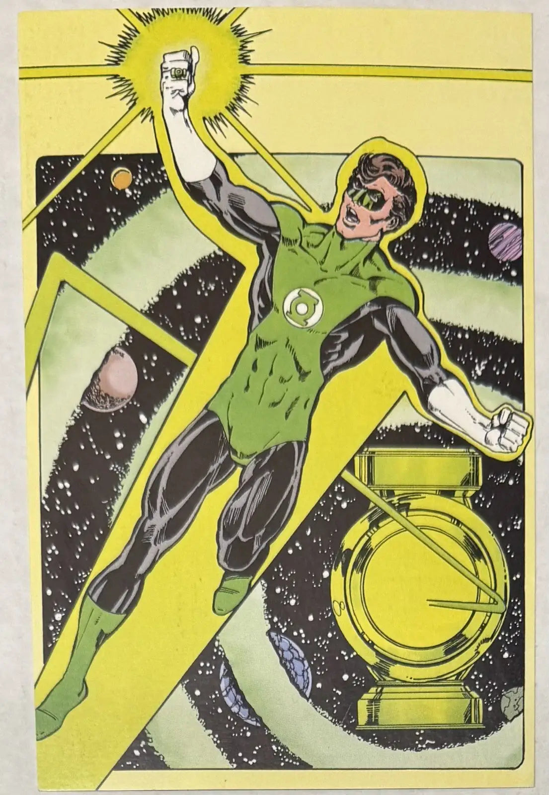 Postcard Art Green Lantern DC Comics Superhero Hal Jordan 1984 69K - Non-Sports Card Single