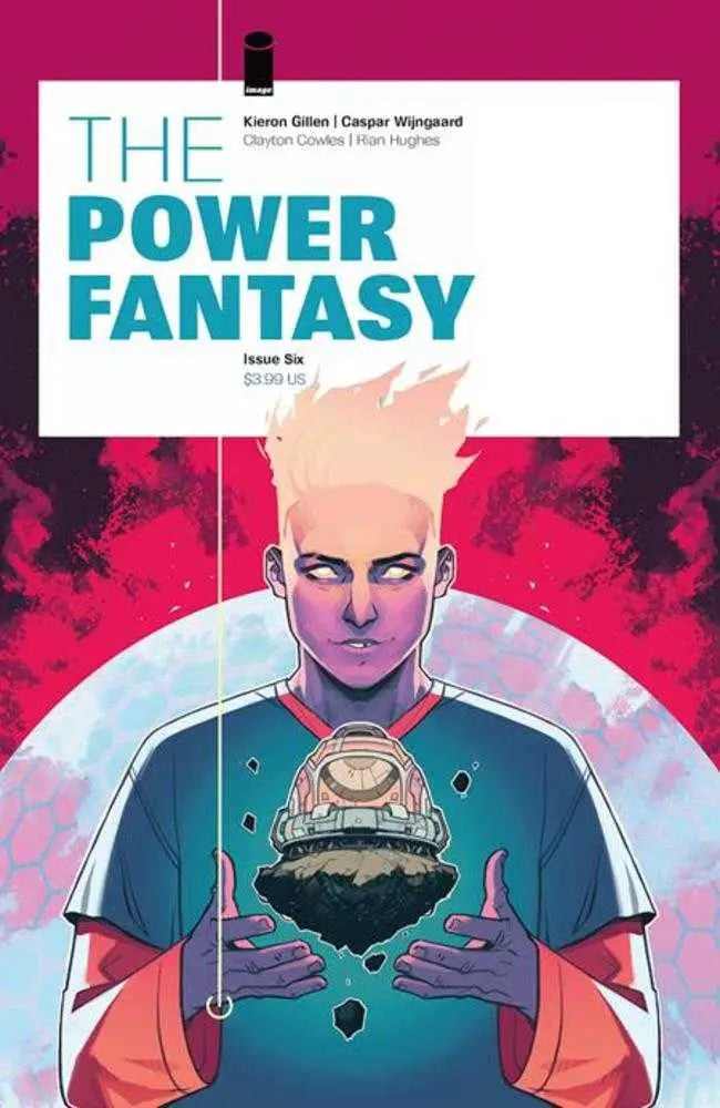 Comic book cover of Power Fantasy #6 by Caspar Wijngaard showcasing a thrilling story arc