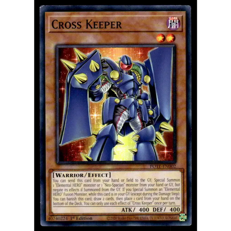 Power of the Elements #POTE-EN002 Cross Keeper Yugioh Trading Card - Yu-Gi-Oh! Card Single