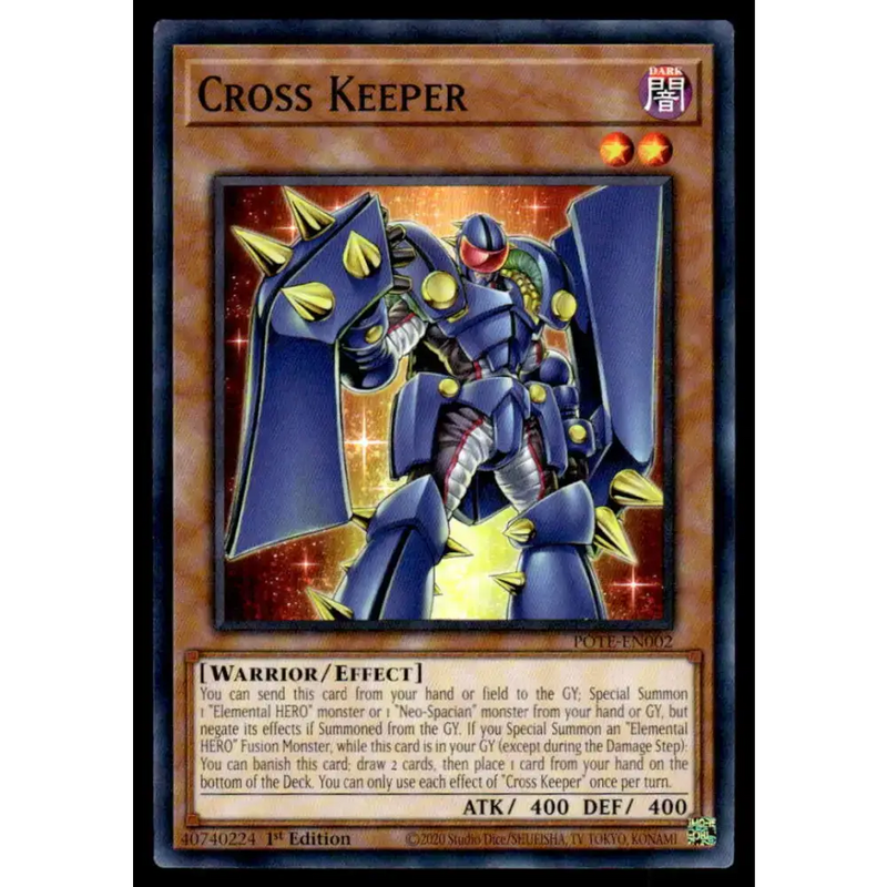 Power of the Elements #POTE-EN002 Cross Keeper Yugioh Trading Card - Yu-Gi-Oh! Card Single