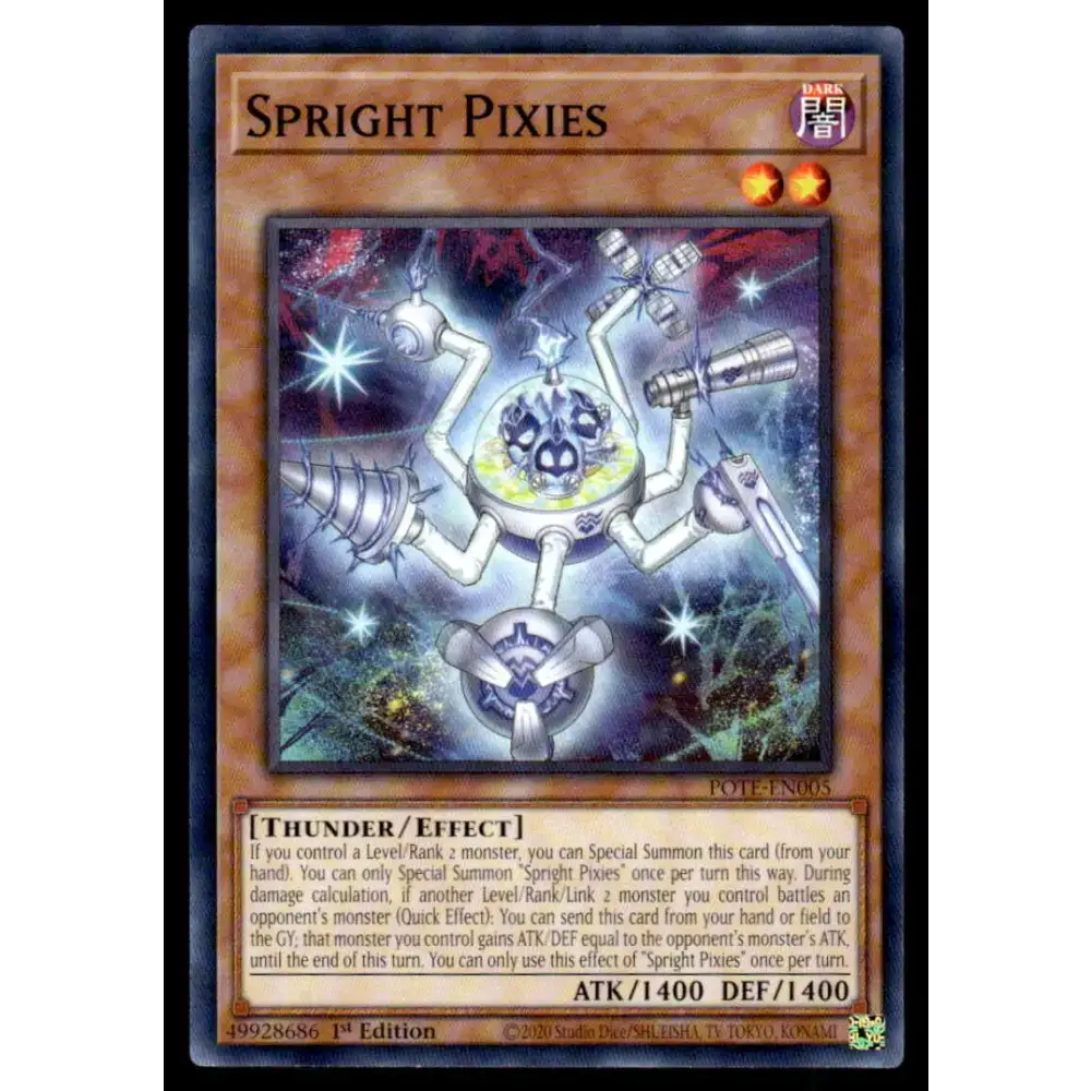 Power of the Elements #POTE-EN005 Spright Pixies Yugioh Trading Card - Yu-Gi-Oh! Card Single