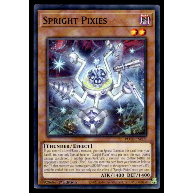 Power of the Elements #POTE-EN005 Spright Pixies Yugioh Trading Card - Yu-Gi-Oh! Card Single