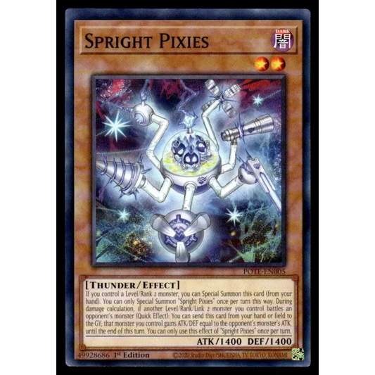 Power of the Elements #POTE-EN005 Spright Pixies Yugioh Trading Card - Yu-Gi-Oh! Card Single