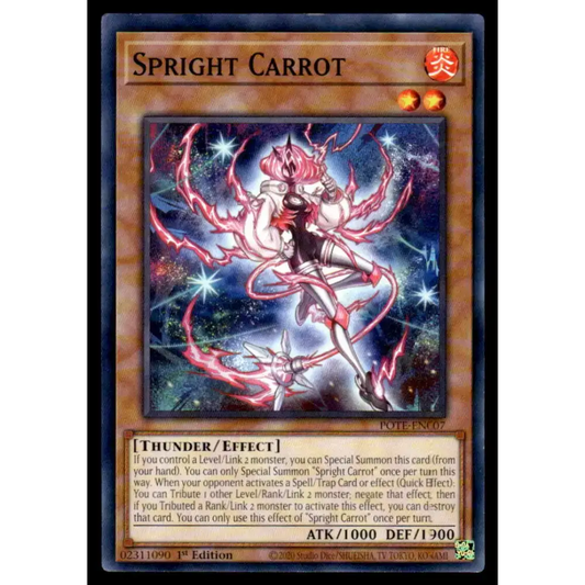 Power of the Elements #POTE-EN007 Spright Carrot Yugioh Trading Card - Yu-Gi-Oh! Card Single