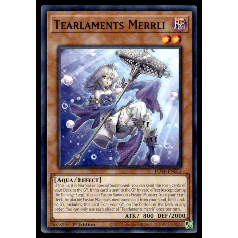 Power of the Elements #POTE-EN012 Tearlaments Merrli Yugioh Trading Card - Yu-Gi-Oh! Card Single