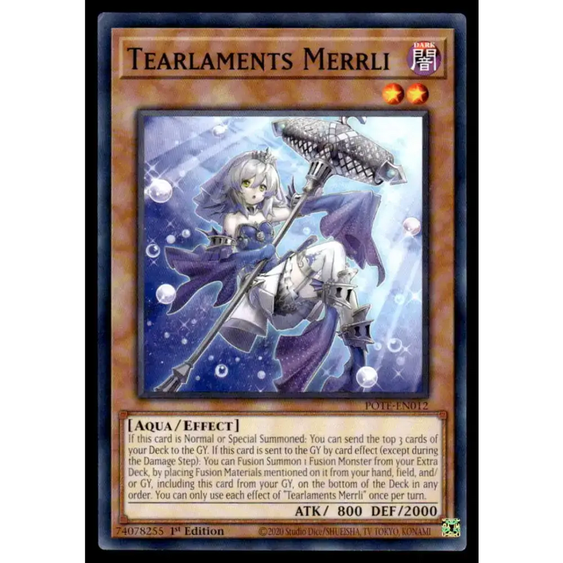 Power of the Elements #POTE-EN012 Tearlaments Merrli Yugioh Trading Card - Yu-Gi-Oh! Card Single