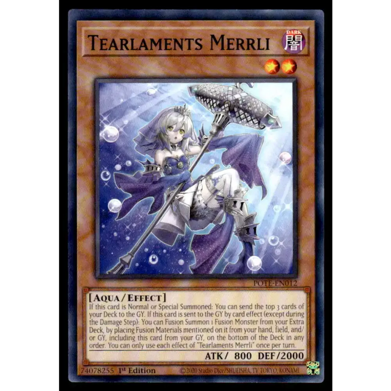 Power of the Elements #POTE-EN012 Tearlaments Merrli Yugioh Trading Card - Yu-Gi-Oh! Card Single