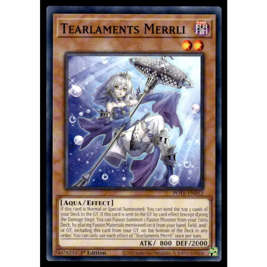 Power of the Elements #POTE-EN012 Tearlaments Merrli Yugioh Trading Card - Yu-Gi-Oh! Card Single