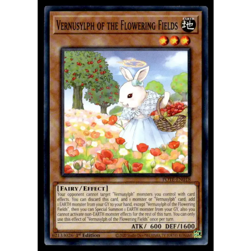 Power of the Elements #POTE-EN018 Vernusylph of the Flowering Fields Yugioh Trading Card - Yu-Gi-Oh! Card Single
