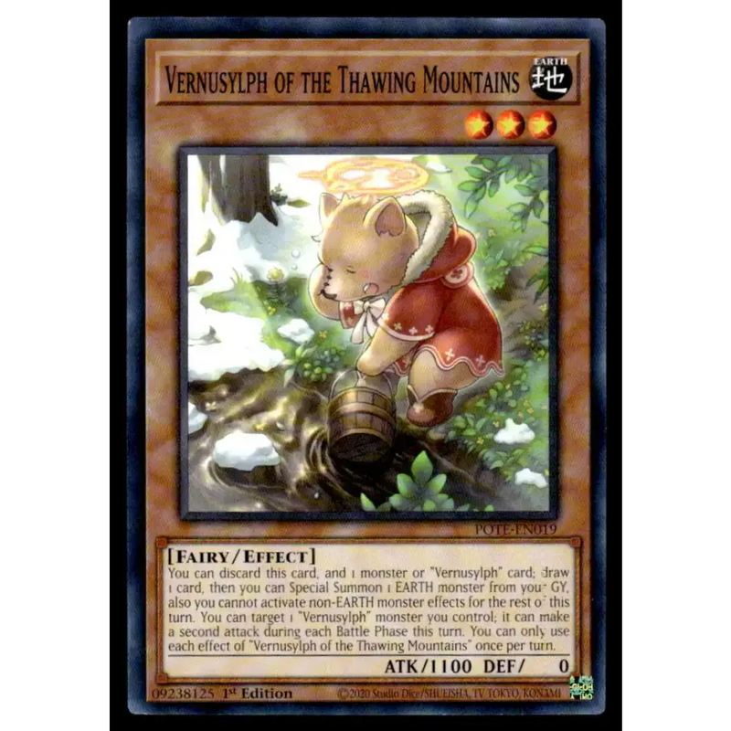 Power of the Elements #POTE-EN019 Vernusylph of the Thawing Mountains Yugioh Trading Card - Yu-Gi-Oh! Card Single