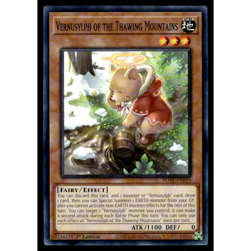 Power of the Elements #POTE-EN019 Vernusylph of the Thawing Mountains Yugioh Trading Card - Yu-Gi-Oh! Card Single