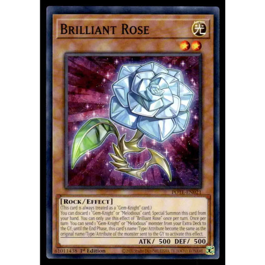 Power of the Elements #POTE-EN021 Brilliant Rose Yugioh Trading Card - Yu-Gi-Oh! Card Single