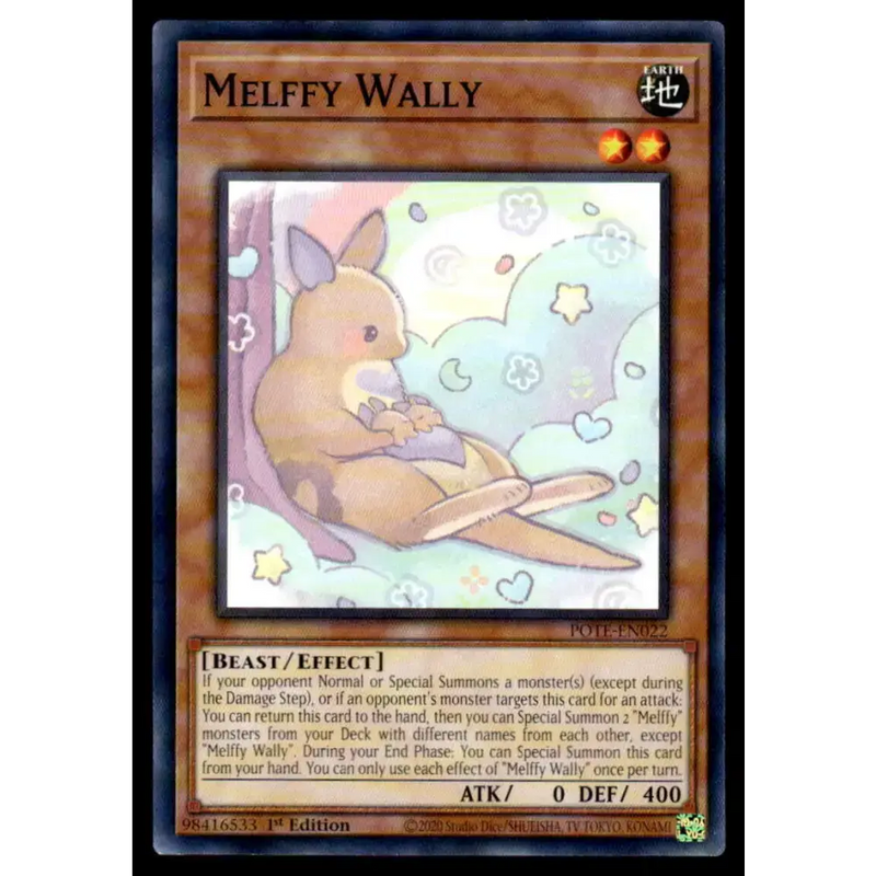 Power of the Elements #POTE-EN022 Melffy Wally Yugioh Trading Card - Yu-Gi-Oh! Card Single