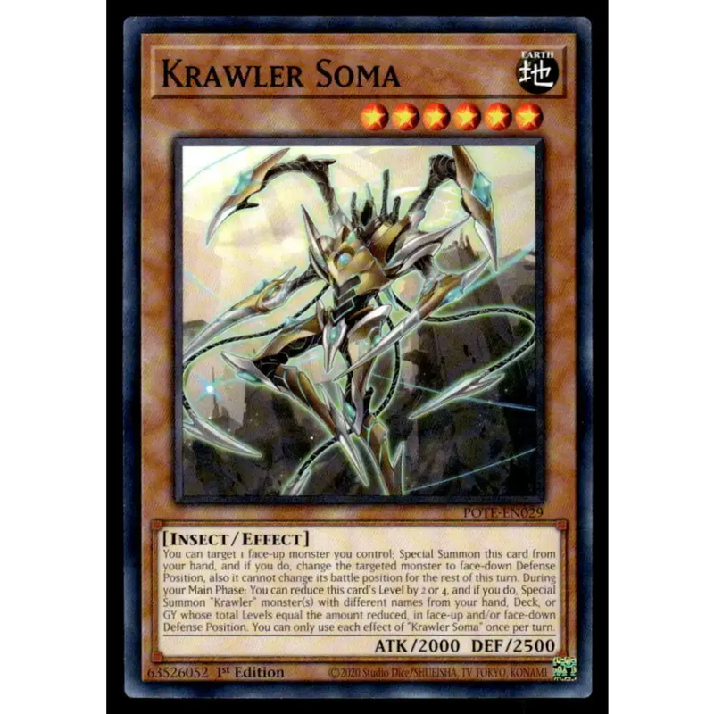 Power of the Elements #POTE-EN029 Krawler Soma Yugioh Trading Card - Yu-Gi-Oh! Card Single