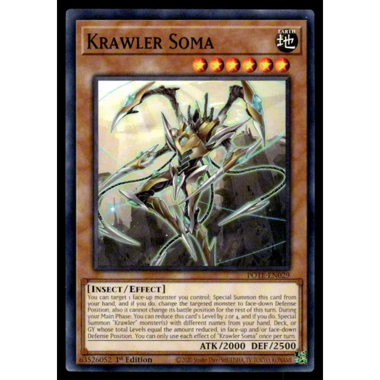 Power of the Elements #POTE-EN029 Krawler Soma Yugioh Trading Card - Yu-Gi-Oh! Card Single