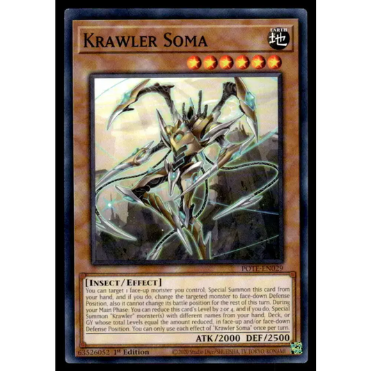 Power of the Elements #POTE-EN029 Krawler Soma Yugioh Trading Card - Yu-Gi-Oh! Card Single