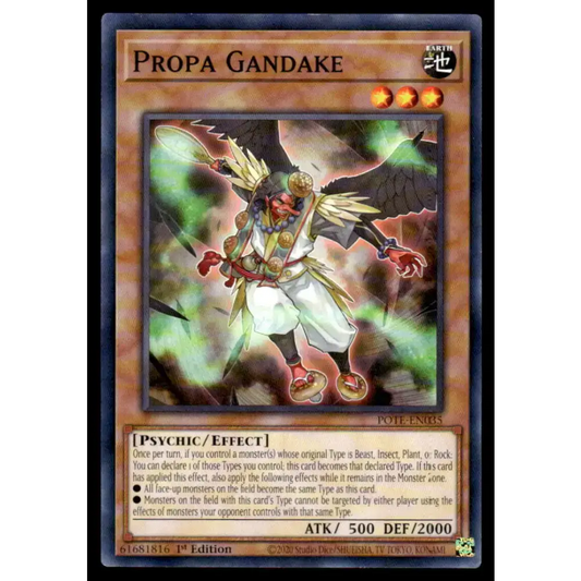 Power of the Elements #POTE-EN035 Propa Gandake Yugioh Trading Card - Yu-Gi-Oh! Card Single